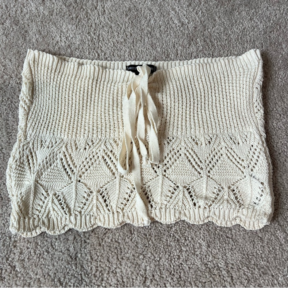 PrettyLittleThing Ivory Knit Top